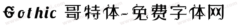 Gothic 哥特体字体转换